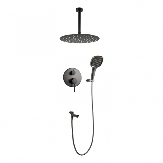 Душевая система Filarete Roun FL1027BG, графит