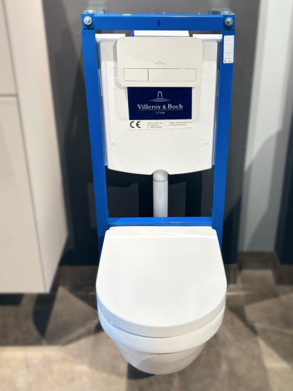 Инсталляция с унитазом Villeroy & Boch Architectura 568CDR01, сиденье микролифт, кнопка смыва белая