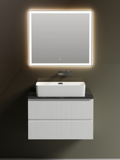 Тумба с раковиной Sancos Snob T 80 Bianco SNT80W, подвесная