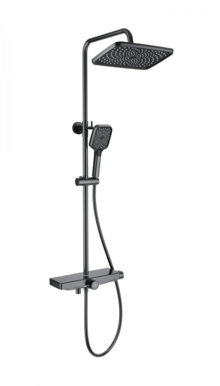 Душевая стойка Wonzon & Woghand ThermoKlick WW-B3098-A-BGG с термостатом