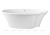 Ванна из искусственного камня Aquanet Desire V9-N 180x90 см. матовая Ванна из искусственного камня Aquanet Desire V9-N 180x90 см. матовая