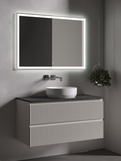 Тумба с раковиной Sancos Snob R 100 Beige Soft SNR100CE, подвесная