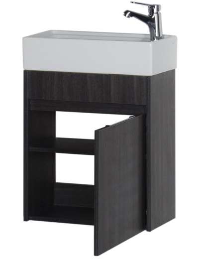 Тумба с раковиной Aquanet Лидс 50 эвкалипт мистери
