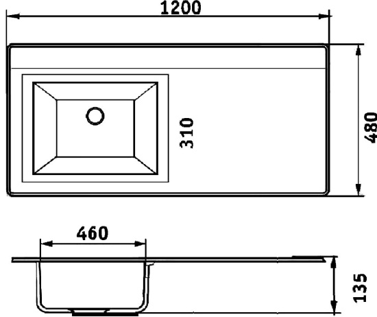 Мебель для ванной Runo Орион 60 раковина черный мрамор, под стиральную машину