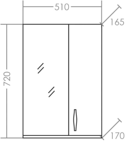 Зеркало СанТа Верона 50 R