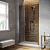 Душевая дверь в нишу Vegas Glass EP-F-2 LUX 130 05 07 R, профиль бронза, стекло графит