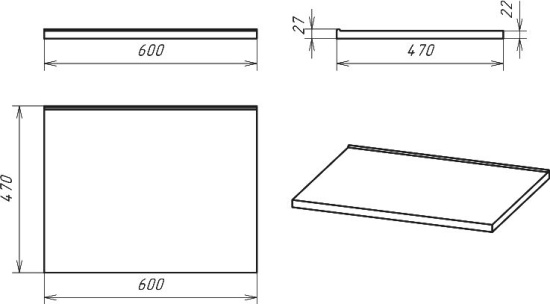 Мебель для ванной Brevita Alskar 60