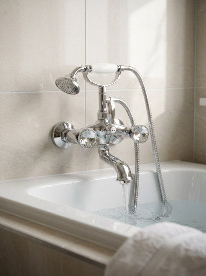 Смеситель для ванны Fiore Xt Sky Swarovski® 17CR0600, хром
