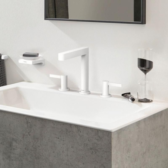 Смеситель для раковины Hansgrohe Finoris 160 76034700 матовый белый
