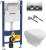 Инсталляция Geberit Duofix Delta 458.124.21.1 3 в 1 с кнопкой смыва + унитаз подвесной Gustavsberg Estetic Hygienic Flush