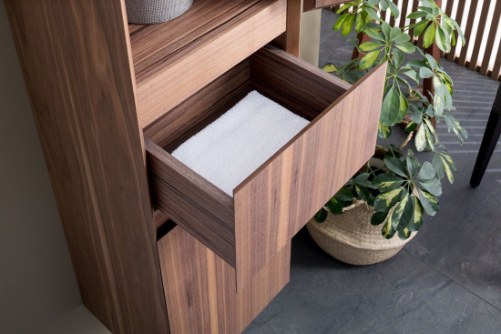 Пенал Aquanet Йорк 35 орех