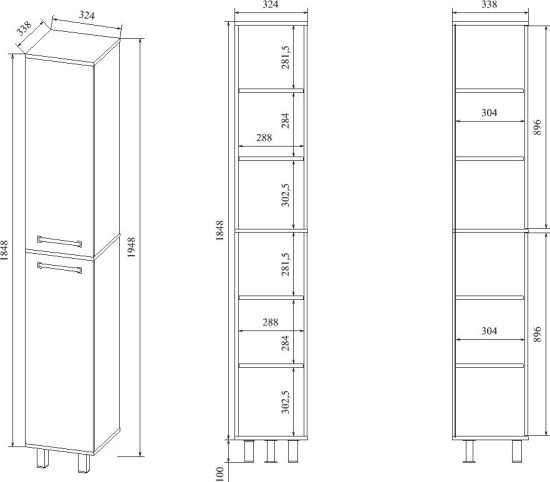 Пенал Sanflor Толедо венге, орегон, L