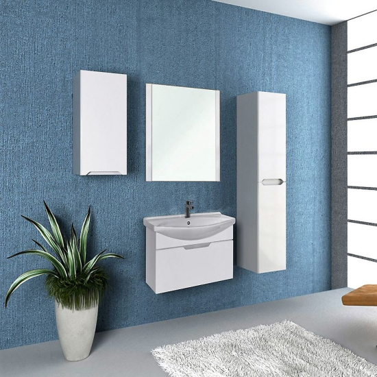 Тумба с раковиной Dreja Laguna 75 белая