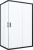 Душевой уголок Vegas Glass ZA-F Novo 120*110 02М 10 профиль черный матовый, стекло сатин