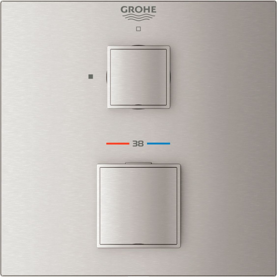 Смеситель для душа Grohe Grohtherm Cube 24153DC0 термостат, суперсталь