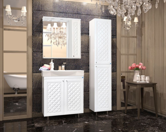 Тумба с раковиной Style Line Канна 75 Люкс, белая