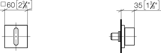 Смеситель для раковины Dorn Bracht CL.1 13800705-00 с внутренней частью, хром