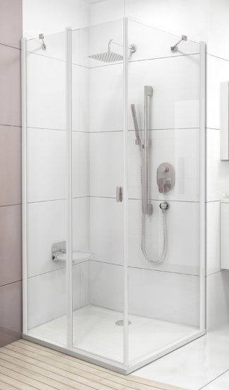 Душевой уголок Ravak CRV2-80+CPS-90 Transparent, профиль белый
