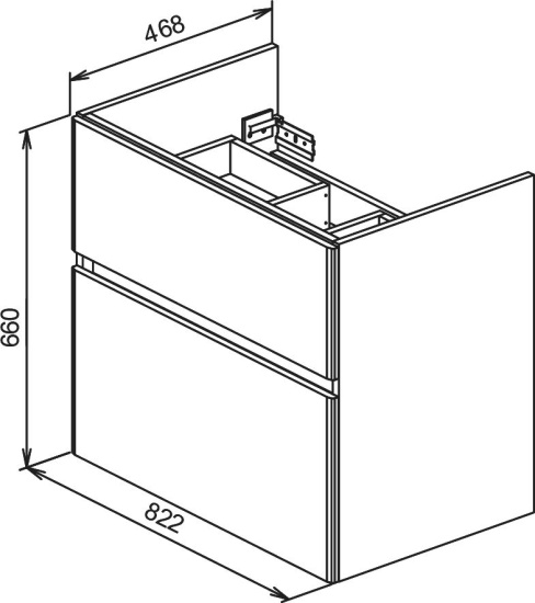 Мебель для ванной Бриклаер Мальта 85 белая