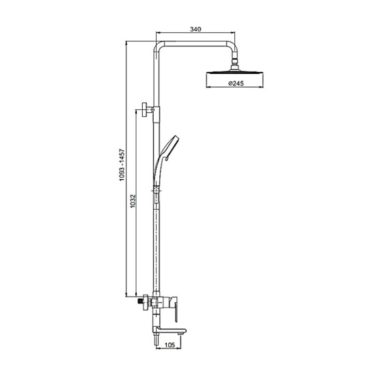 Душевая стойка Gappo G2499-20