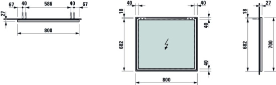 Зеркало Laufen Frame 25 4.4740.4.900.144.1 80х70