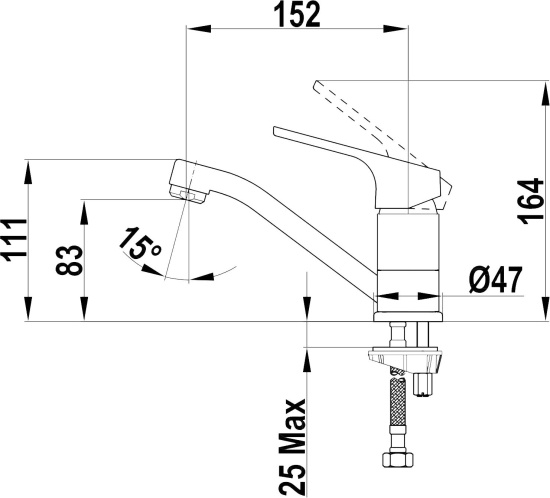 Смеситель для раковины Teka Alcudia 4637662C0