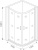 Душевой уголок Good Door Latte R-100-C-WE Душевой уголок Good Door Latte R-100-C-WE