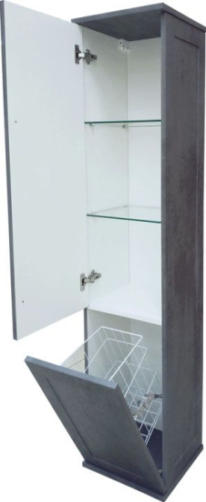 Пенал Misty Марта L, темный бетон