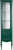 Пенал ValenHouse Эстетика 40 L зеленый витрина, фурнитура хром
