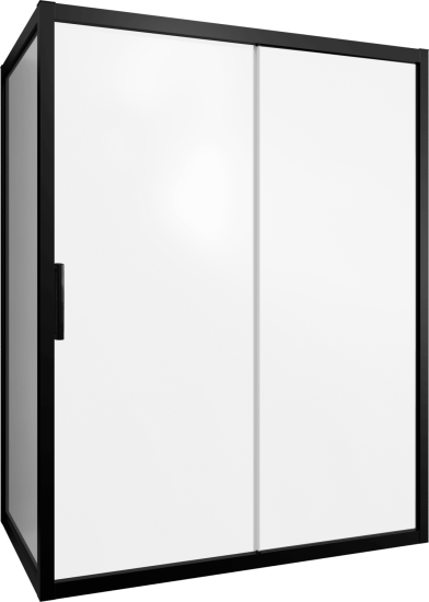 Душевой уголок Stworki Эстерсунд 160x90 см профиль черный матовое, стекло матовое