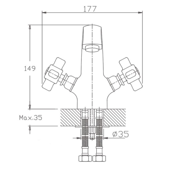 Смеситель для раковины Haiba HB1018