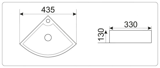 Раковина CeramaLux 9067B