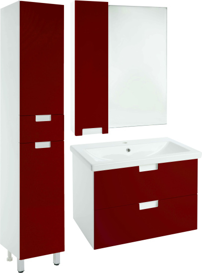 Зеркало Bellezza Пегас 80 L красное