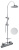 Душевая стойка Webert Rimini RI870105740, белый Душевая стойка Webert Rimini RI870105740, белый