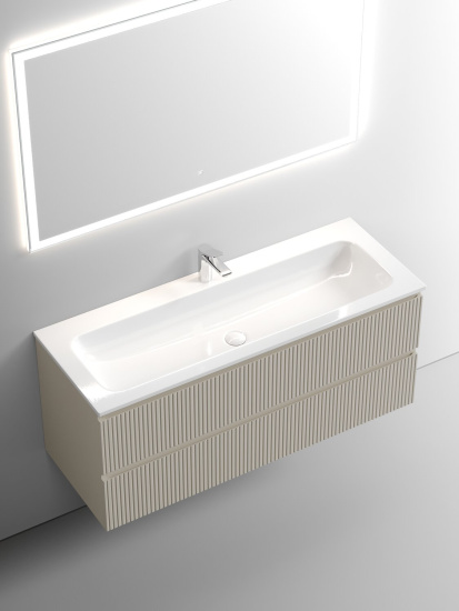Тумба с раковиной Sancos Snob T 120 Beige Soft SNT120CE, подвесная