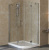 Душевой уголок Vegas Glass AFS-F Lux 110*100 08 01 L профиль глянцевый хром, стекло прозрачное