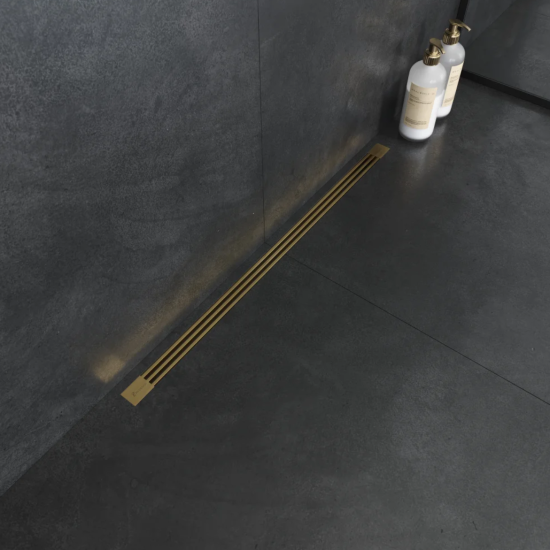 Душевой лоток Boheme B&T Infinity 80 см, золото