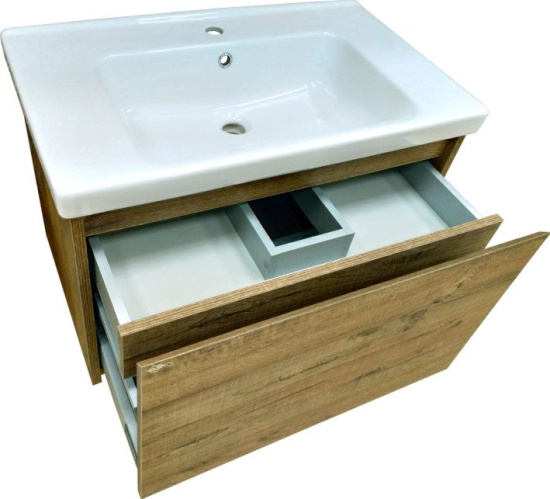 Мебель для ванной Misty Даллас 65 подвесная, светлое дерево