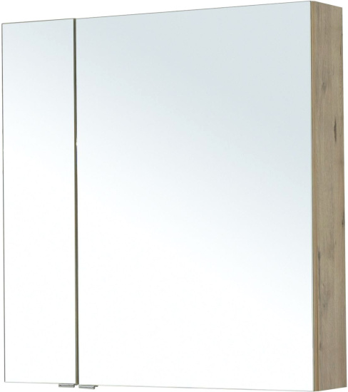 Зеркало-шкаф Aquanet Алвита new 80 дуб веллингтон белый