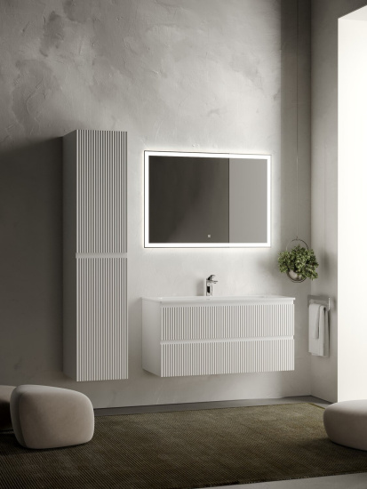 Тумба с раковиной Sancos Snob R 100 Bianco SNR100W, подвесная