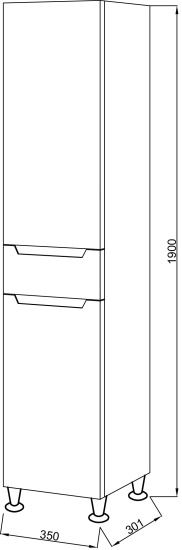 Пенал Cerutti SPA Пьемонт 35 левый