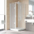 Душевой уголок Vegas Glass GPS-Fis LUX 80*90 01 10 L профиль белый, стекло сатин