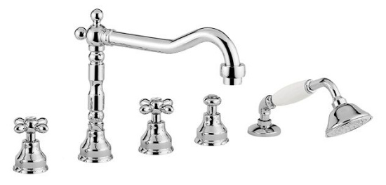 Смеситель на борт ванны Migliore Princeton Plus ML.PRP-8080 Cr