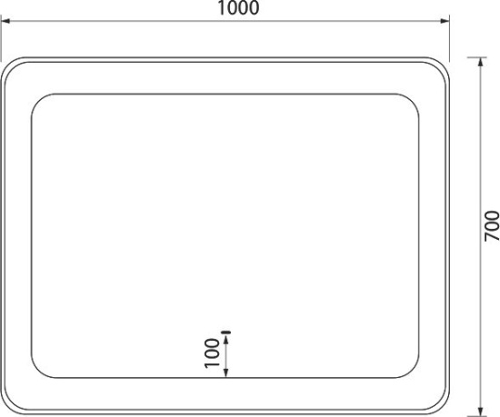Зеркало Iddis Esper 100