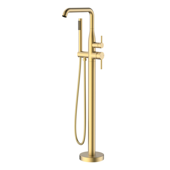 Напольный смеситель для ванны Raglo R20.33.03 сатин золотой