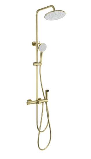 Душевая стойка Wonzon & Woghand WW-B3097-A-BG с техническим душем и термостатом