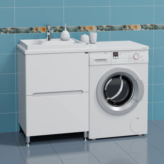 Мебель для ванной СанТа Лондон 60 L под стиральную машину, 2 ящика