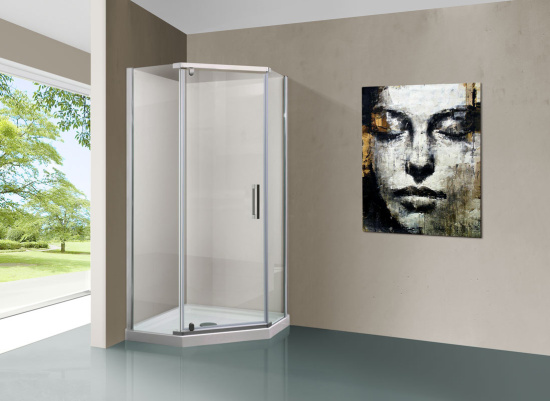 Душевой уголок Vincea Stresa VSP-1S900CL 90x90, профиль хром, стекло прозрачное