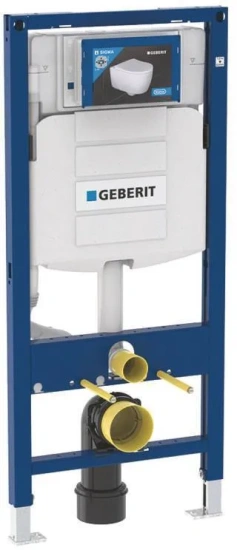 Инсталляция для унитаза Geberit Duofix UP 320 111.300.00.5 с белой кнопкой смыва