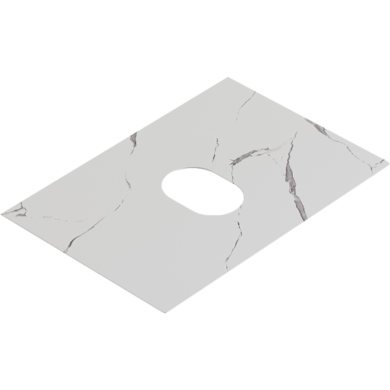 Тумба с раковиной Aqwella 5 stars Geometria 65 подвесная 2 ящика, зеленый шалфей, столешница белый мрамор